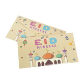Decoratieve Geld Kado Enveloppen met Eid Mubarak ontwerpen en islamitische motieven